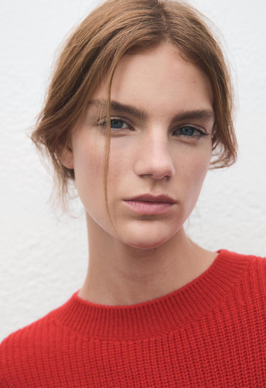 MANGO - Sweater cab - red