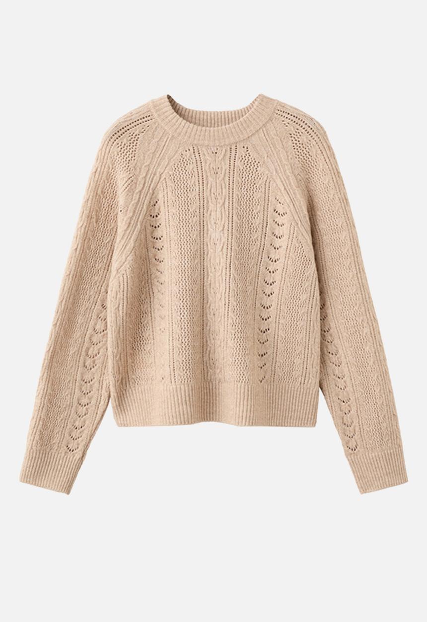 MANGO - Sweater dumbo - medium brown