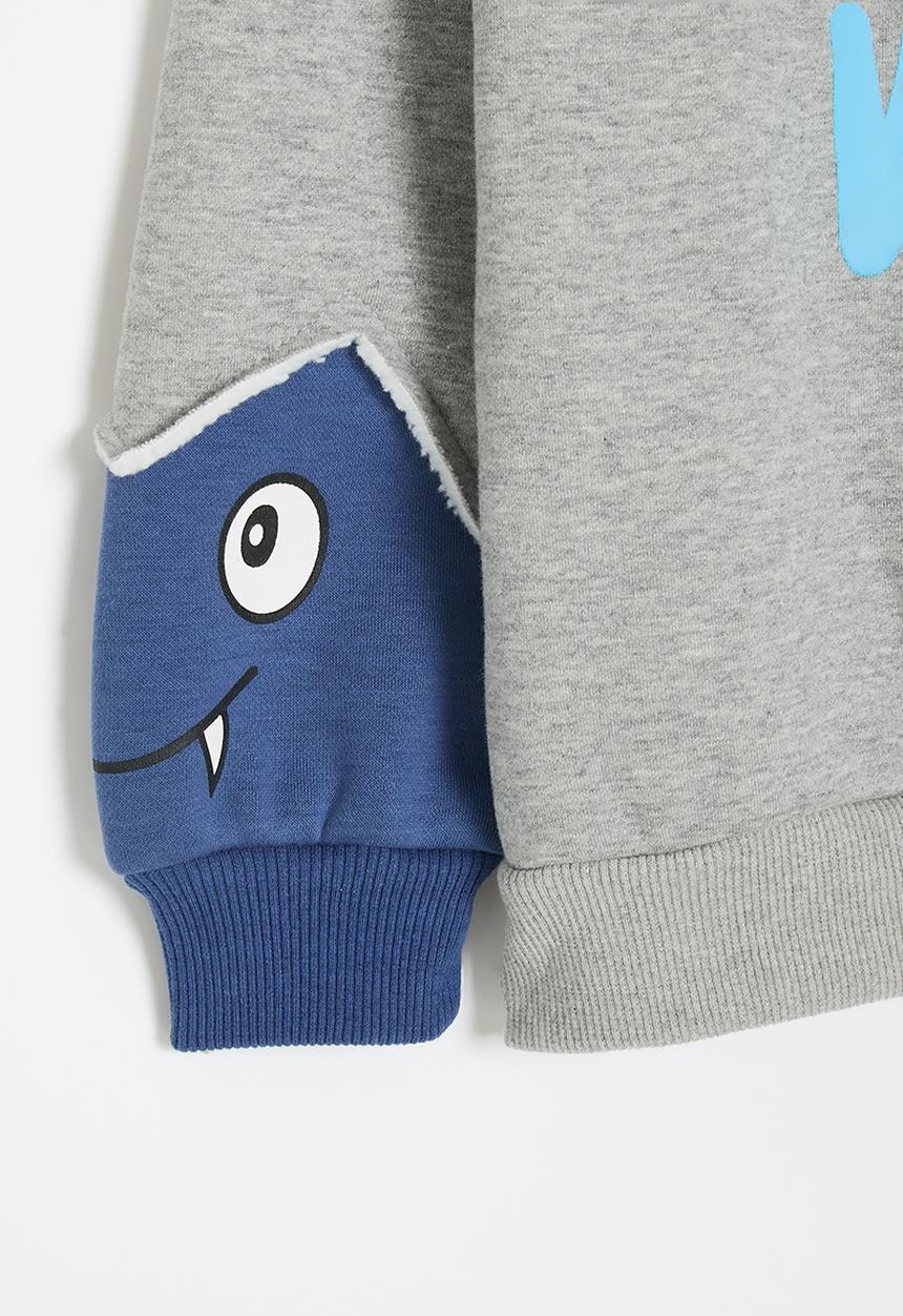Pop Candy - Dino graphic and sweatshirt - grey/blue/multi