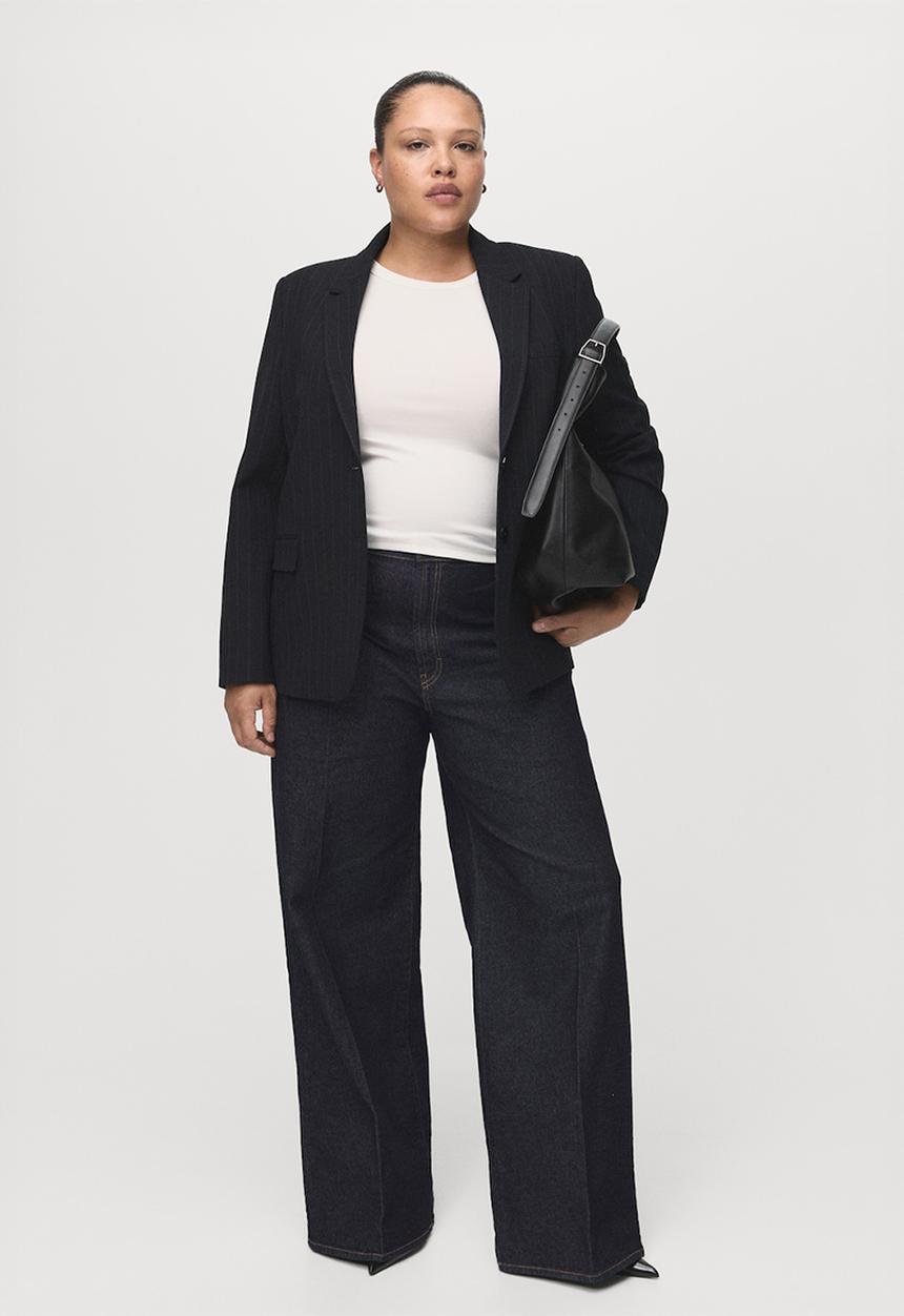 MANGO - Jeans elise  - open blue