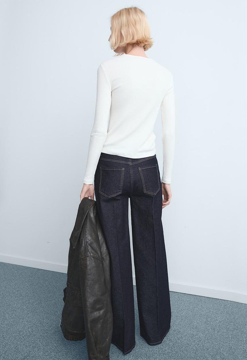MANGO - Jeans elise  - open blue