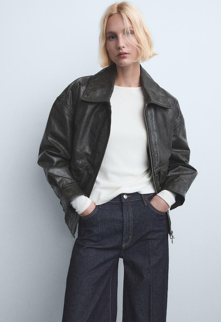 MANGO - Jeans elise  - open blue