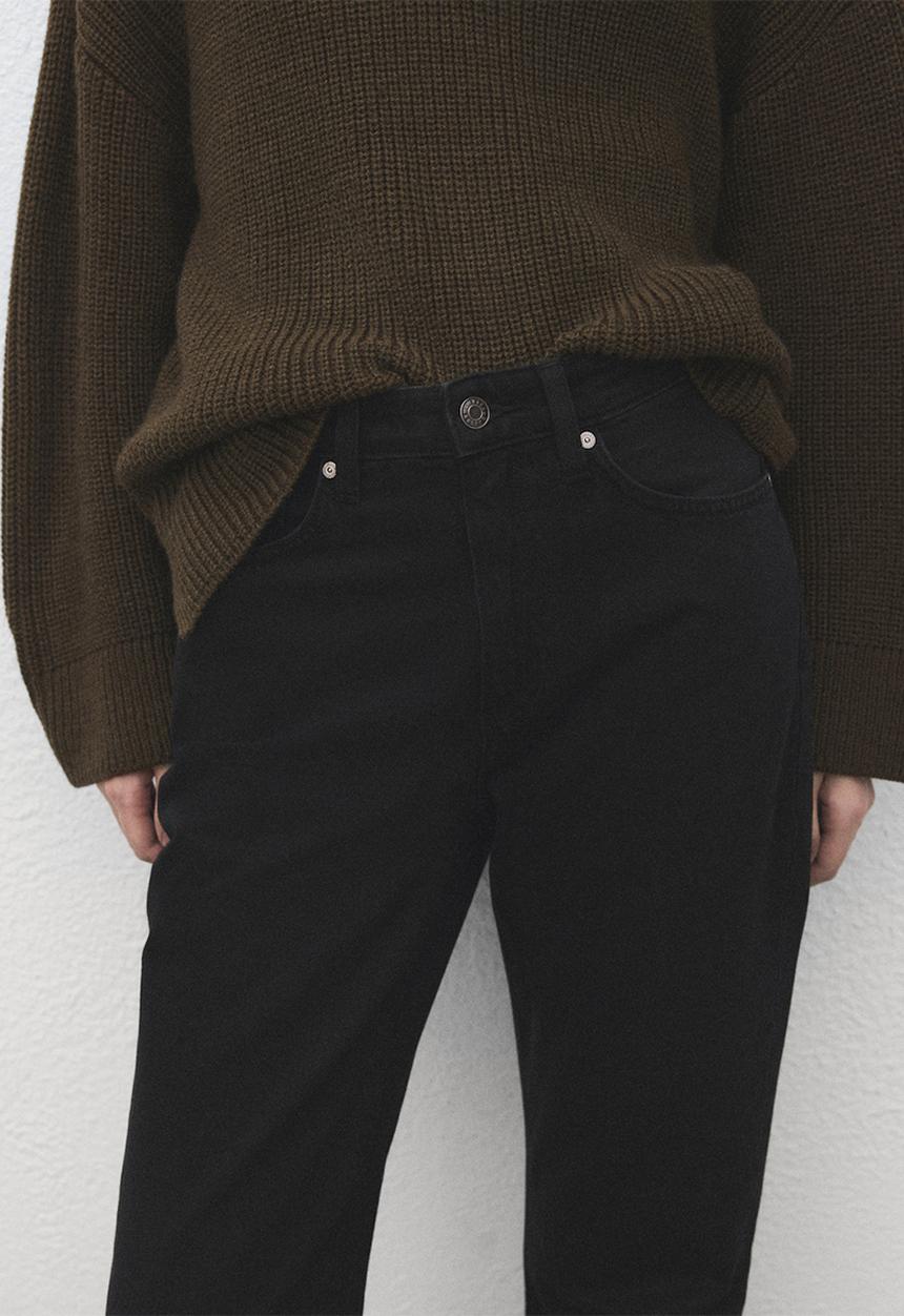 MANGO - Jeans matilda - open gray
