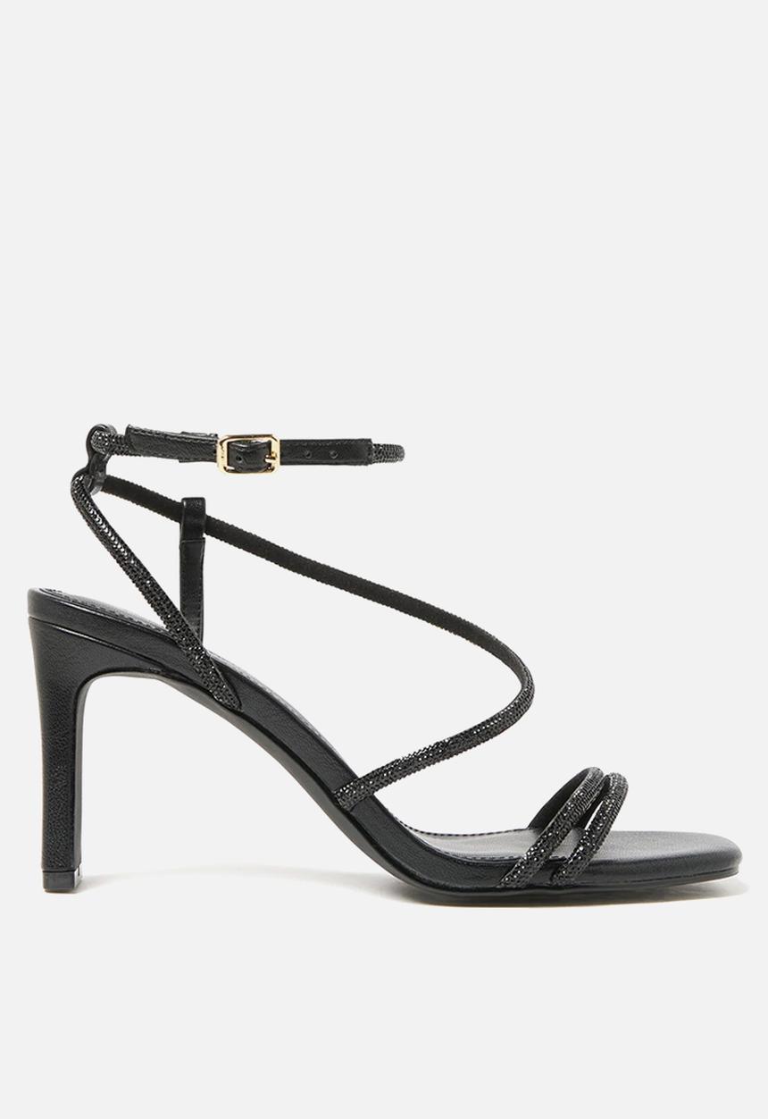 Forever New - Mila diamante heel in black