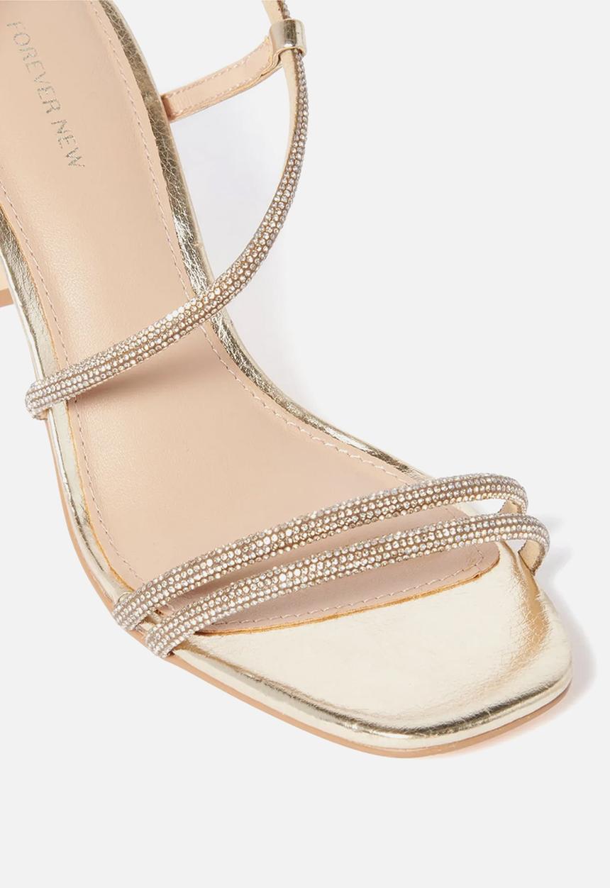 Forever New - Mila diamante heel in gold