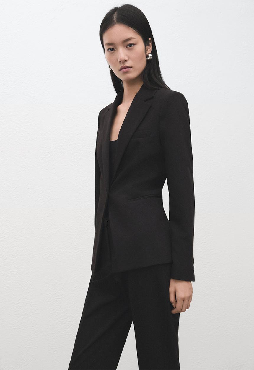 MANGO - Trousers boreal - black