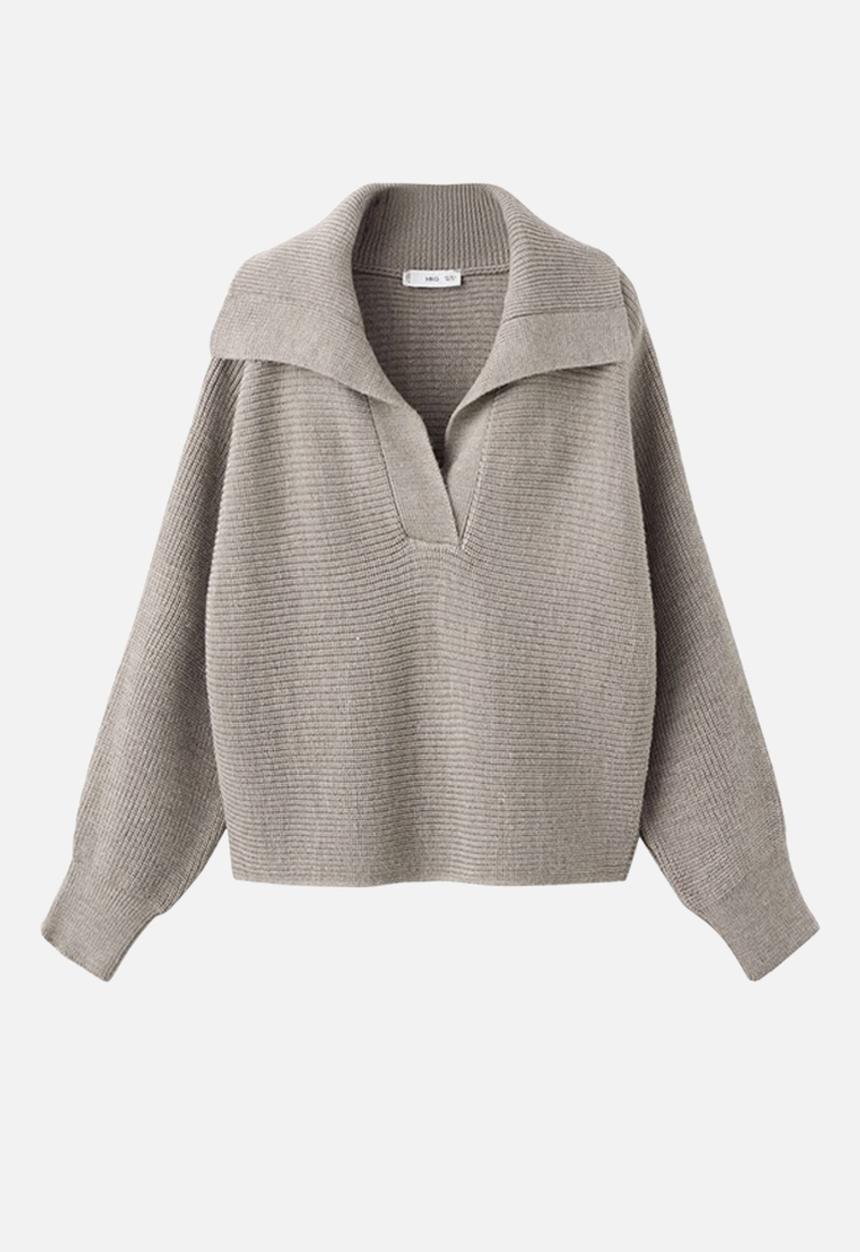 MANGO - Sweater manzana - light/pastel gray