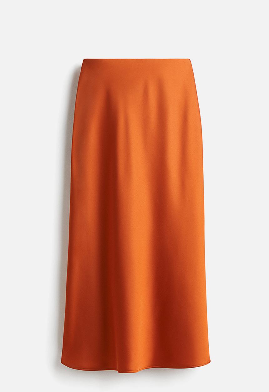 H&M - Midi skirt - orange