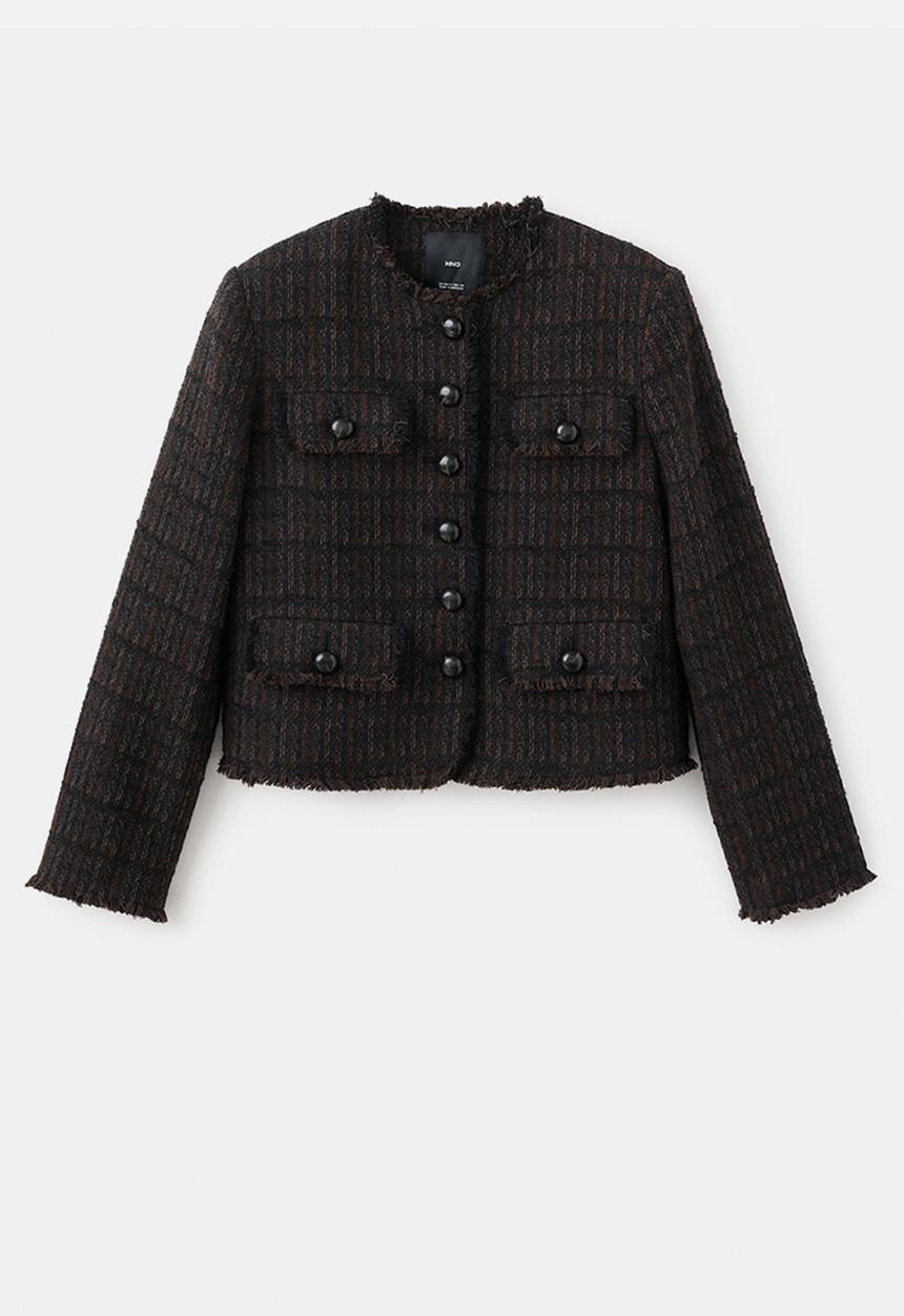 MANGO - Jacket monaco - dark brown