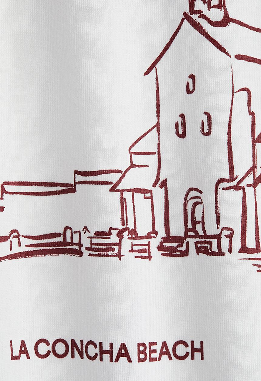H&M - Printed t-shirt - white san sebastián 