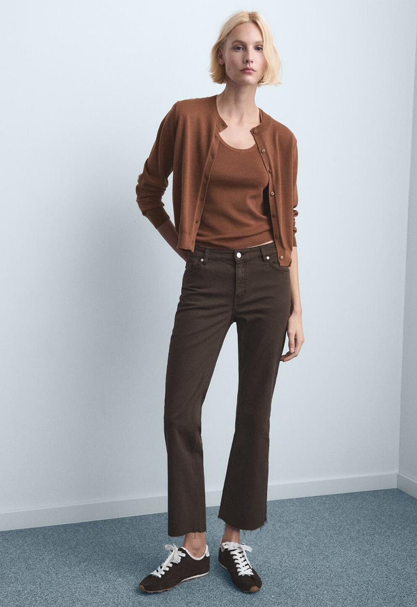 MANGO - Jeans sienna - dark brown