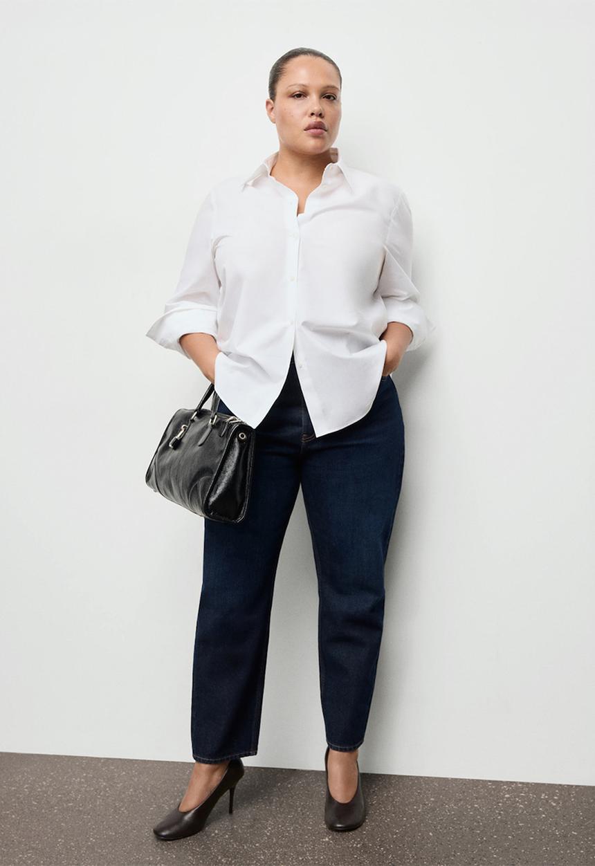 MANGO - Jeans mom2000 - denim blue