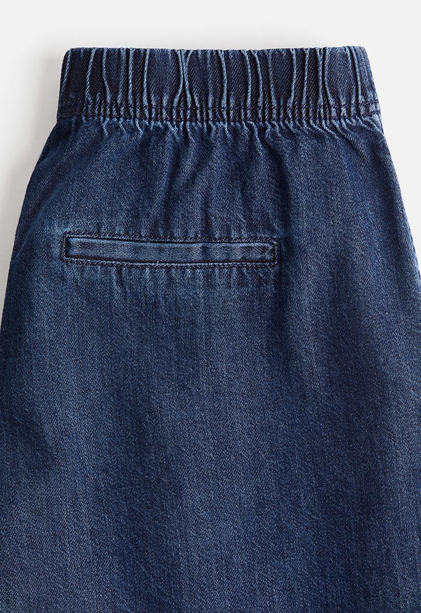H&M - Denim pull-on shorts - dark denim blue