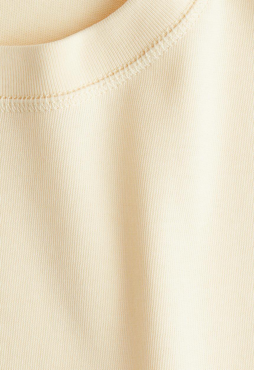 H&M - Oversized cotton t-shirt -  light yellow