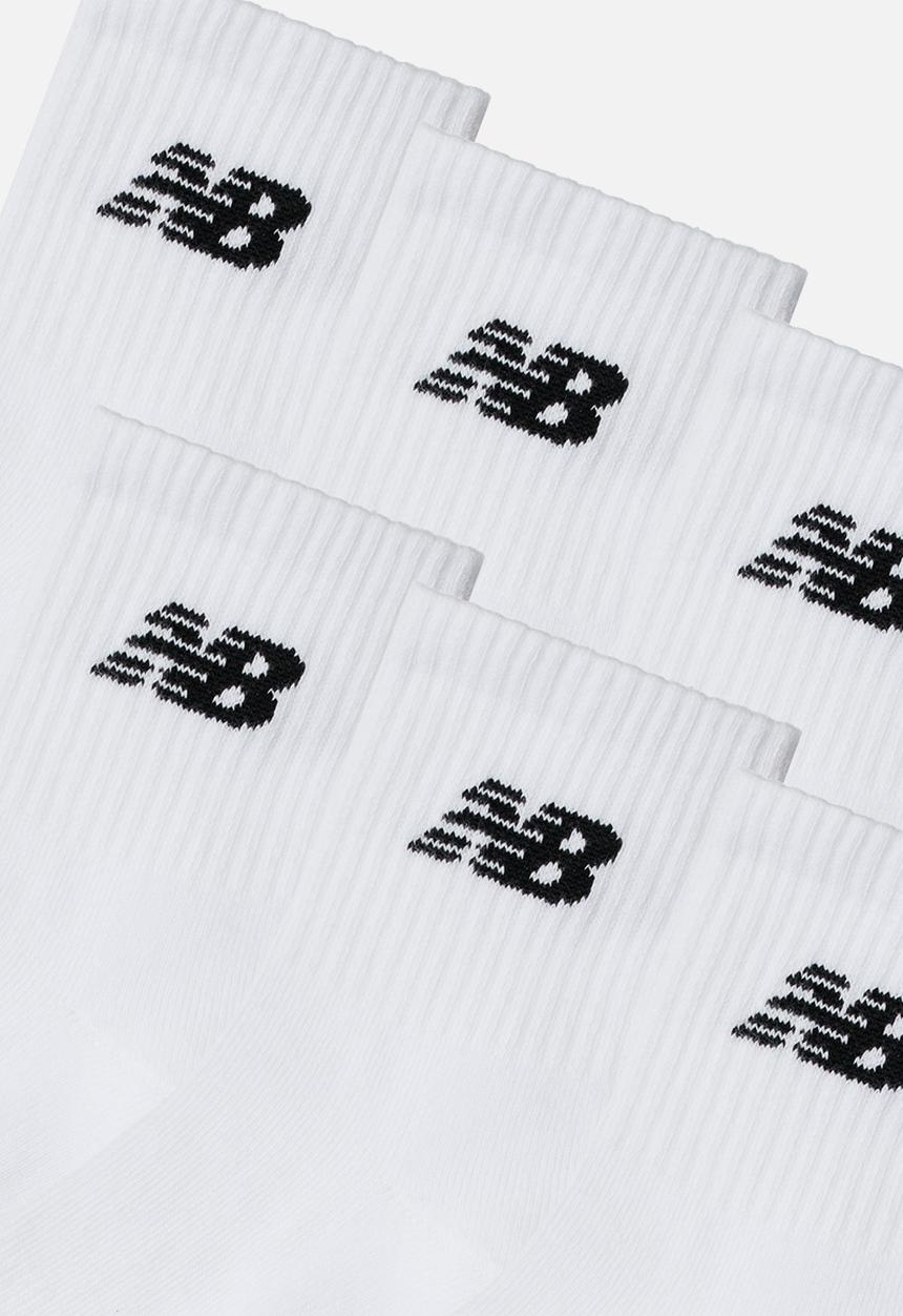 New Balance  - Everyday Ankle Sock 6 Pack - White