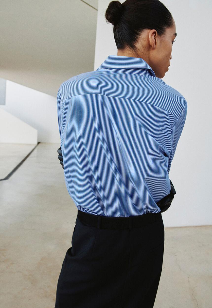 MANGO - Shirt regu - light/pastel blue