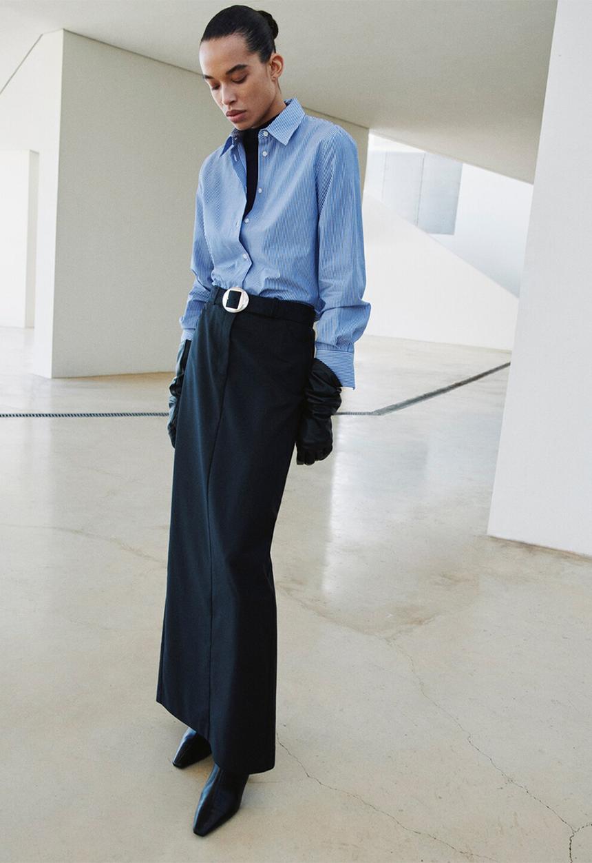 MANGO - Shirt regu - light/pastel blue