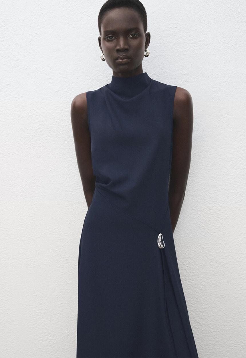MANGO - Dress elea - navy