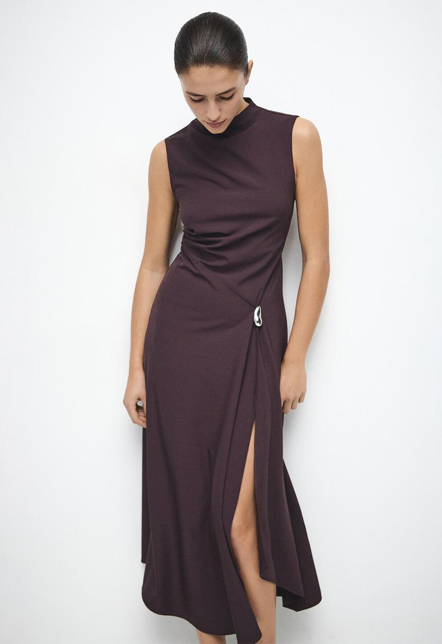 Dress elea - burgundy