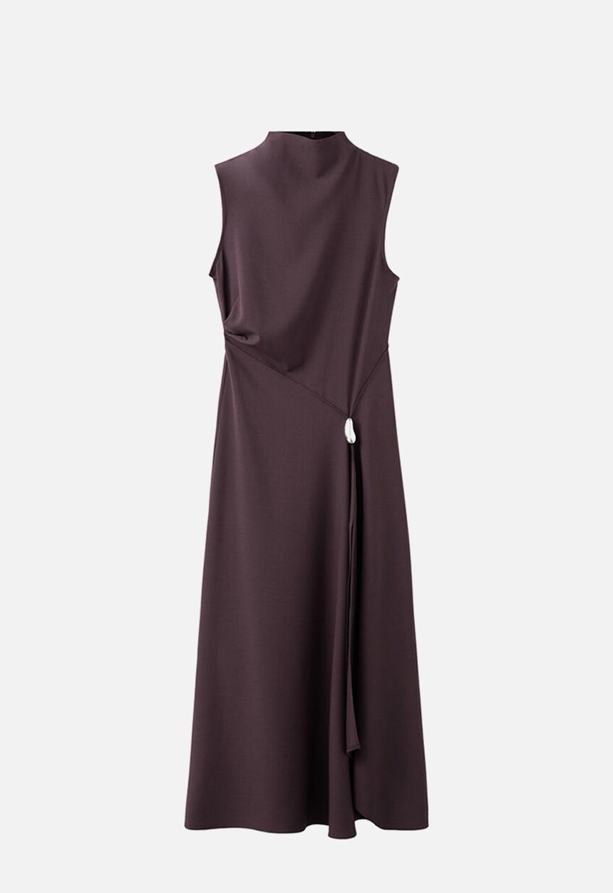 MANGO - Dress elea - burgundy