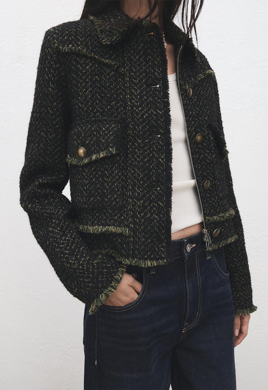MANGO - Jacket chaketi - green