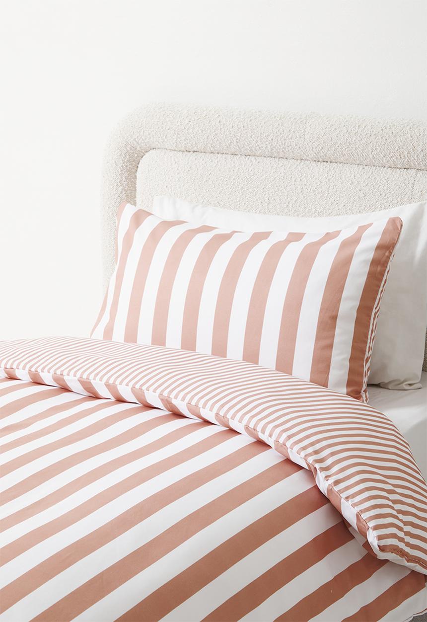 Sixth Floor - Stripe Duvet Cover - Blush