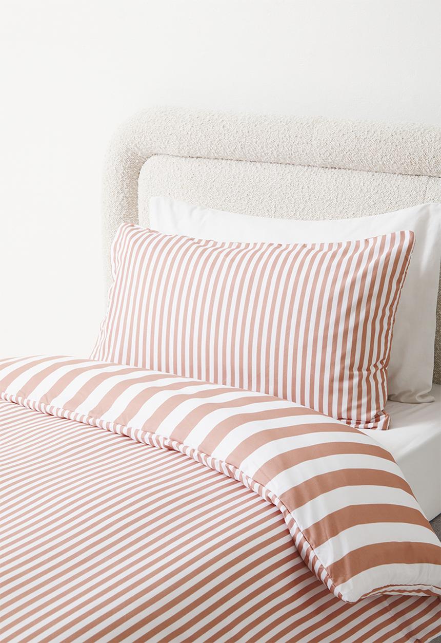 Sixth Floor - Stripe Duvet Cover - Blush