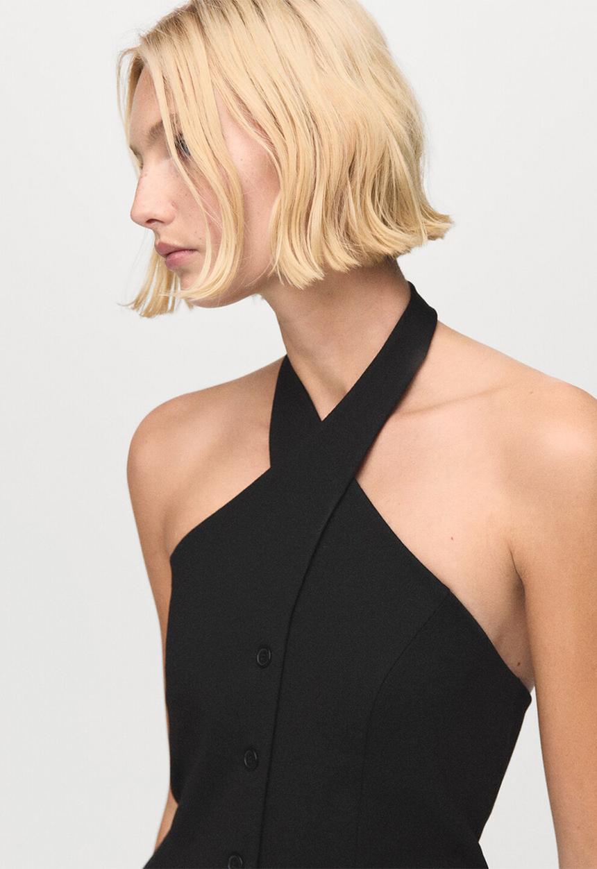 MANGO - Vest delfi - black