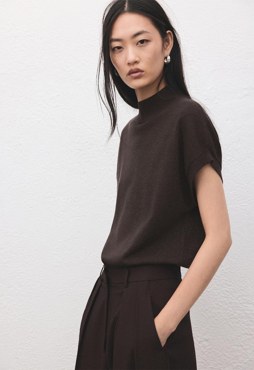 MANGO - Sweater monaco - dark brown