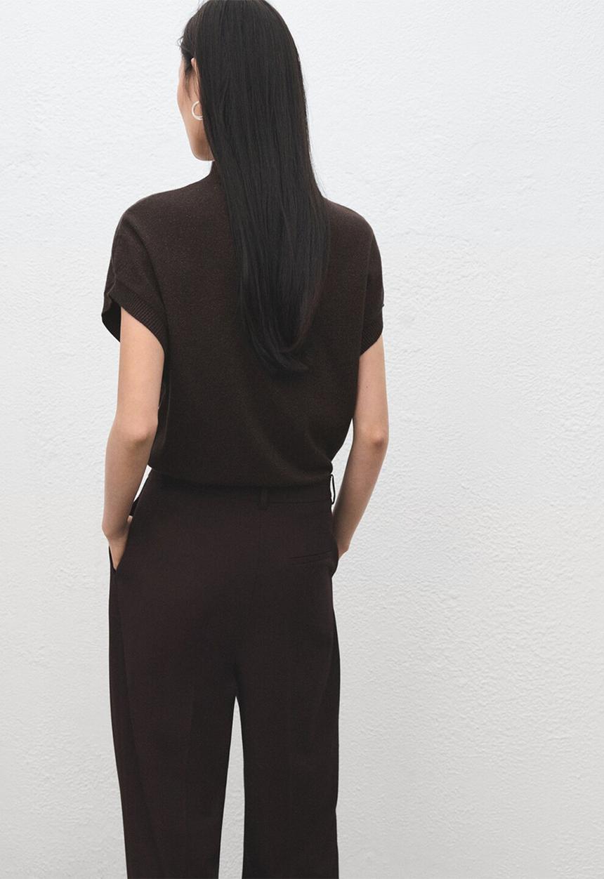 MANGO - Sweater monaco - dark brown