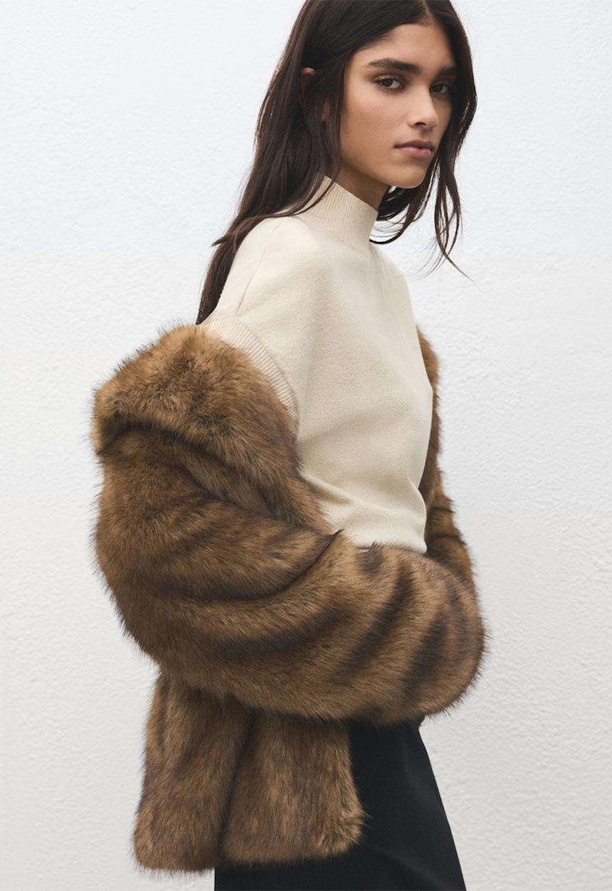 MANGO - Sweater monaco - gold