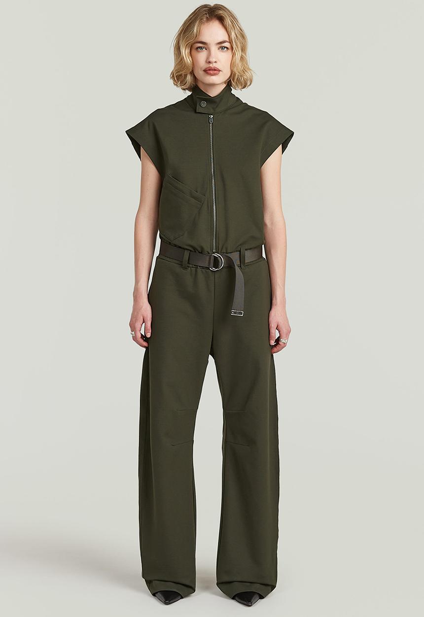 G-STAR - Soft sculpt jumpsuit wmn - Asfalt