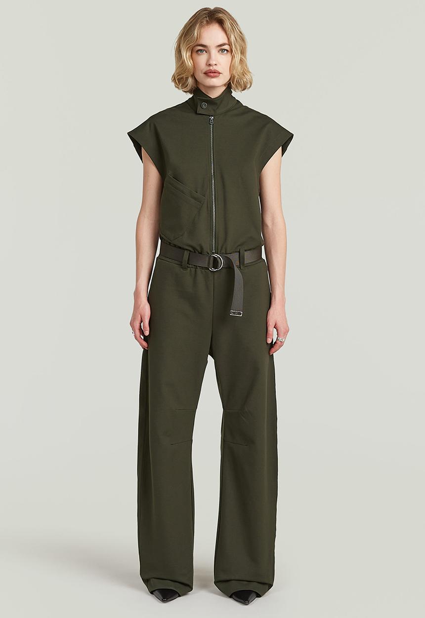 G-STAR - Soft sculpt jumpsuit wmn - Asfalt