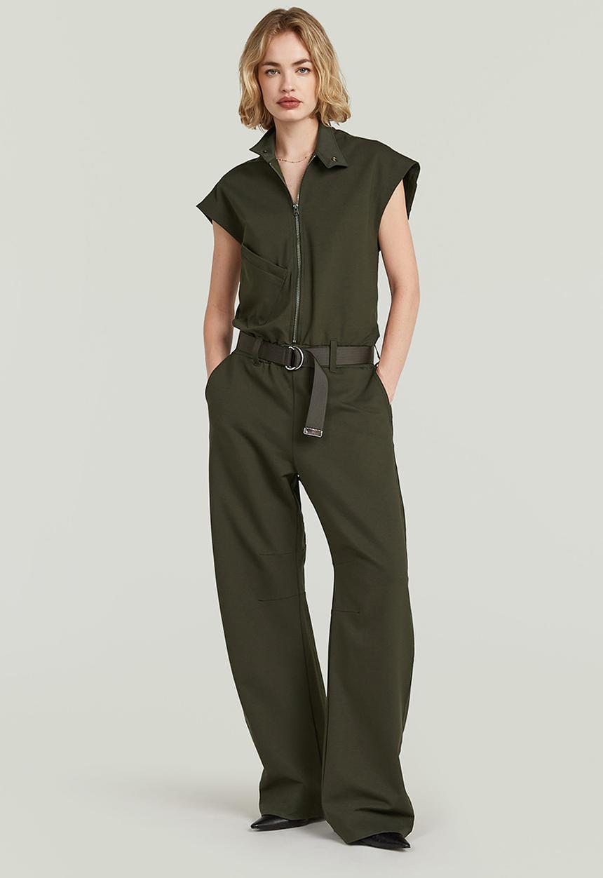 G-STAR - Soft sculpt jumpsuit wmn - Asfalt