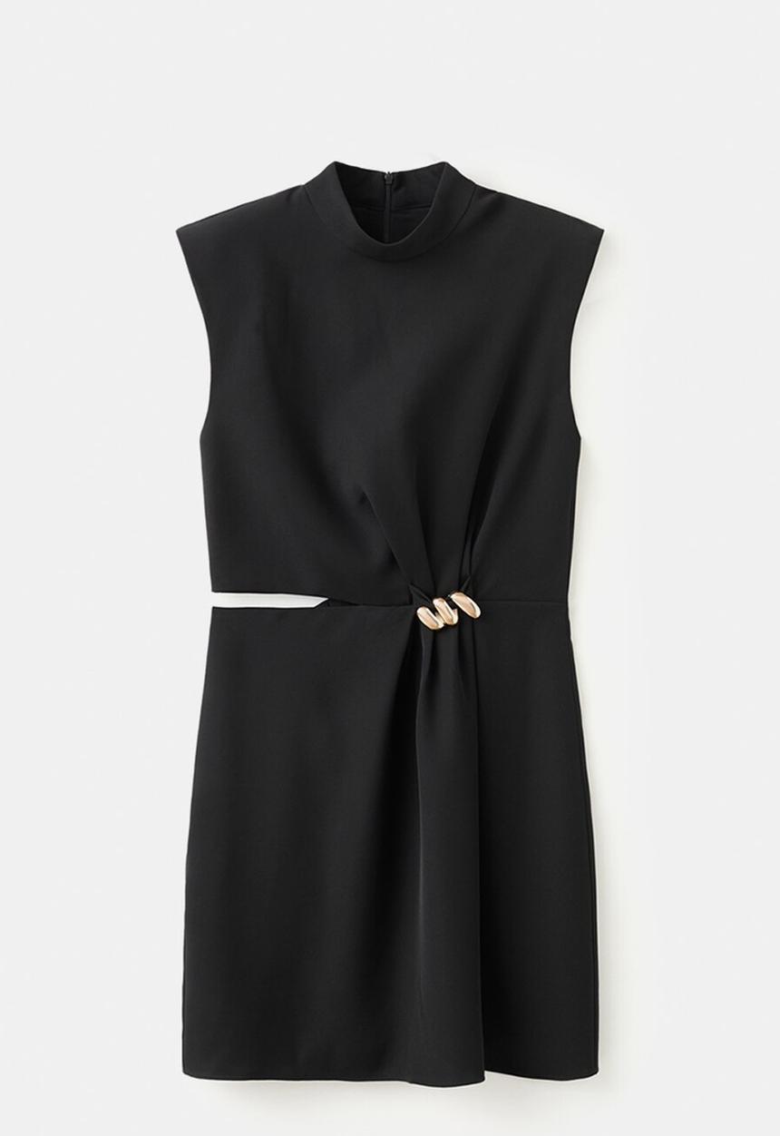 MANGO - Dress vane - black