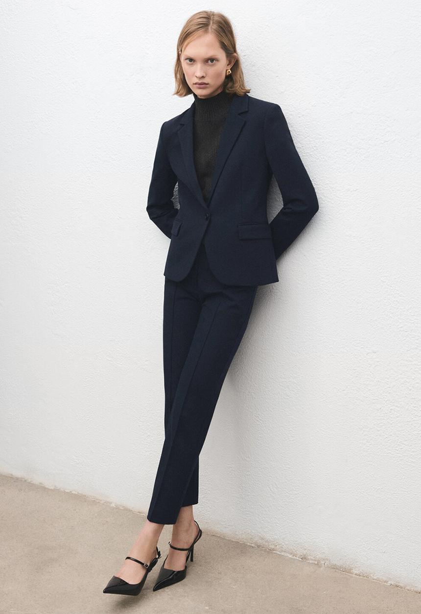 MANGO - Trousers paloma - navy