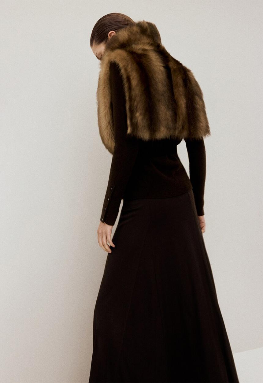 MANGO - Skirt odette - brown