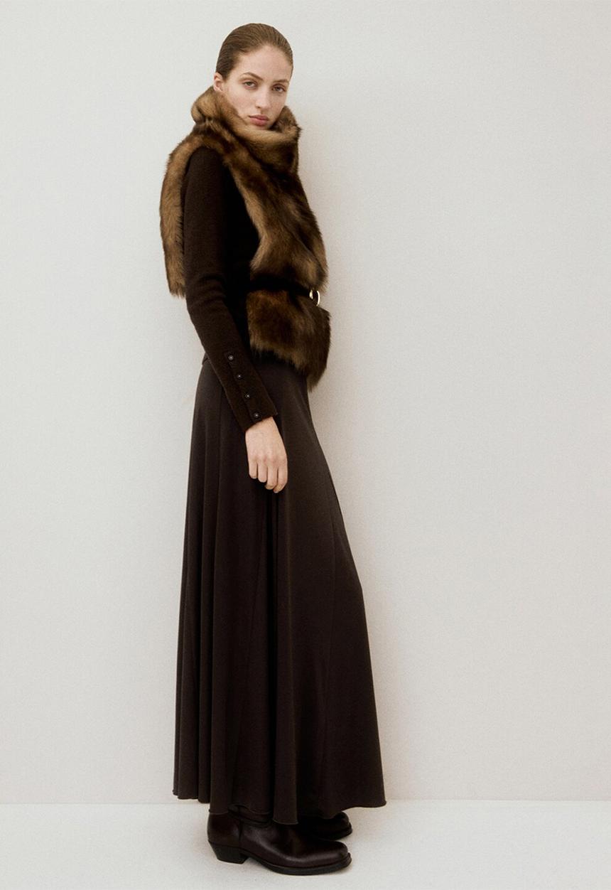 MANGO - Skirt odette - brown