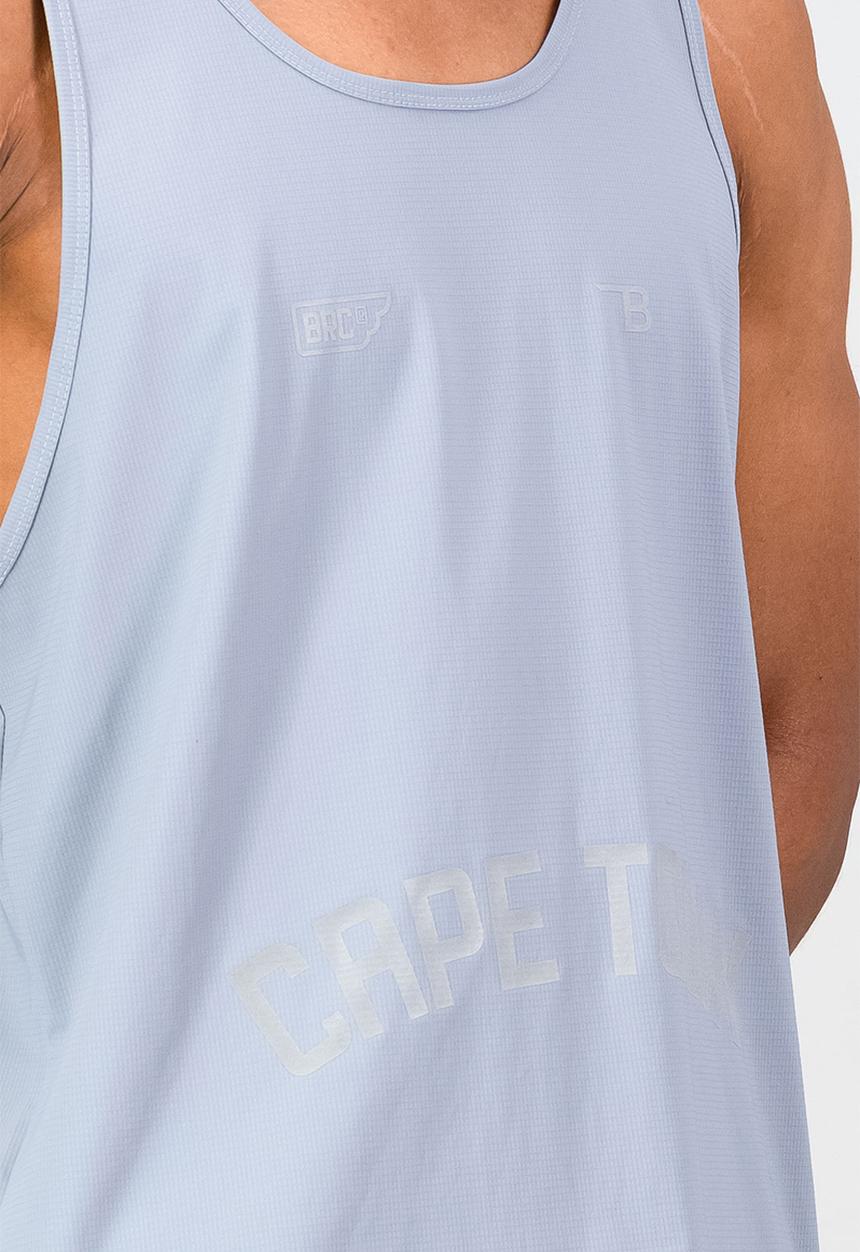 Burnt  - Aeroflow CPT Men's Race Tank - Grey
