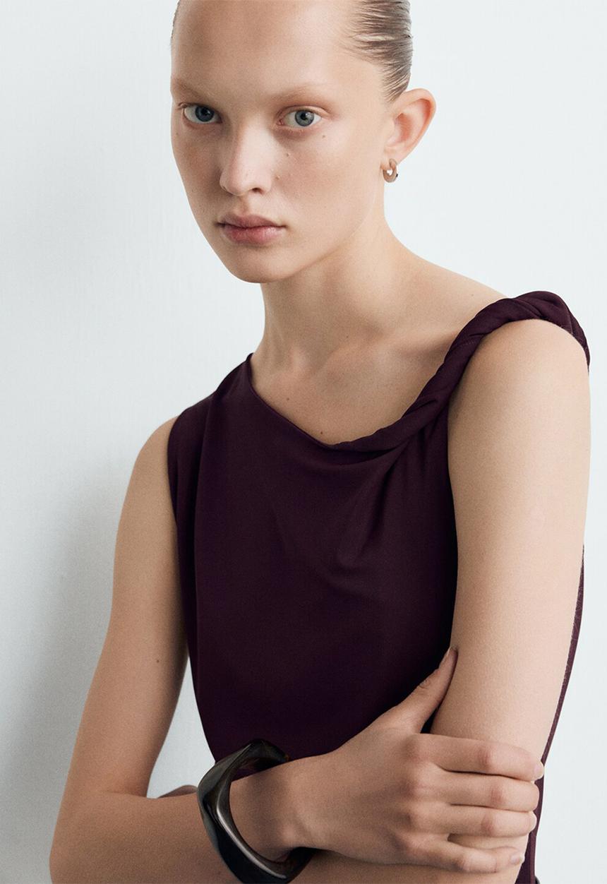 MANGO - Jumpsuit alicia - dark red
