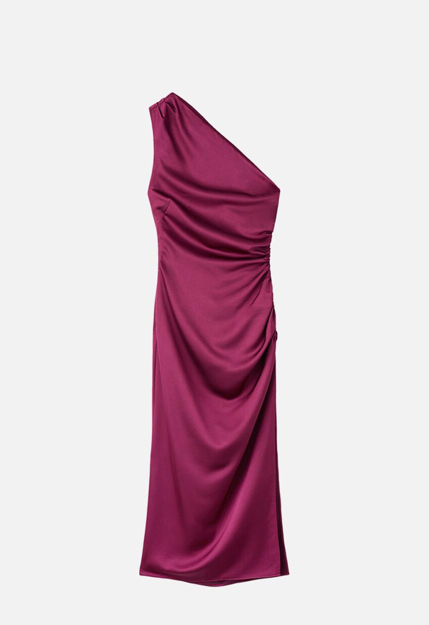 MANGO - Dress safron - bright pink