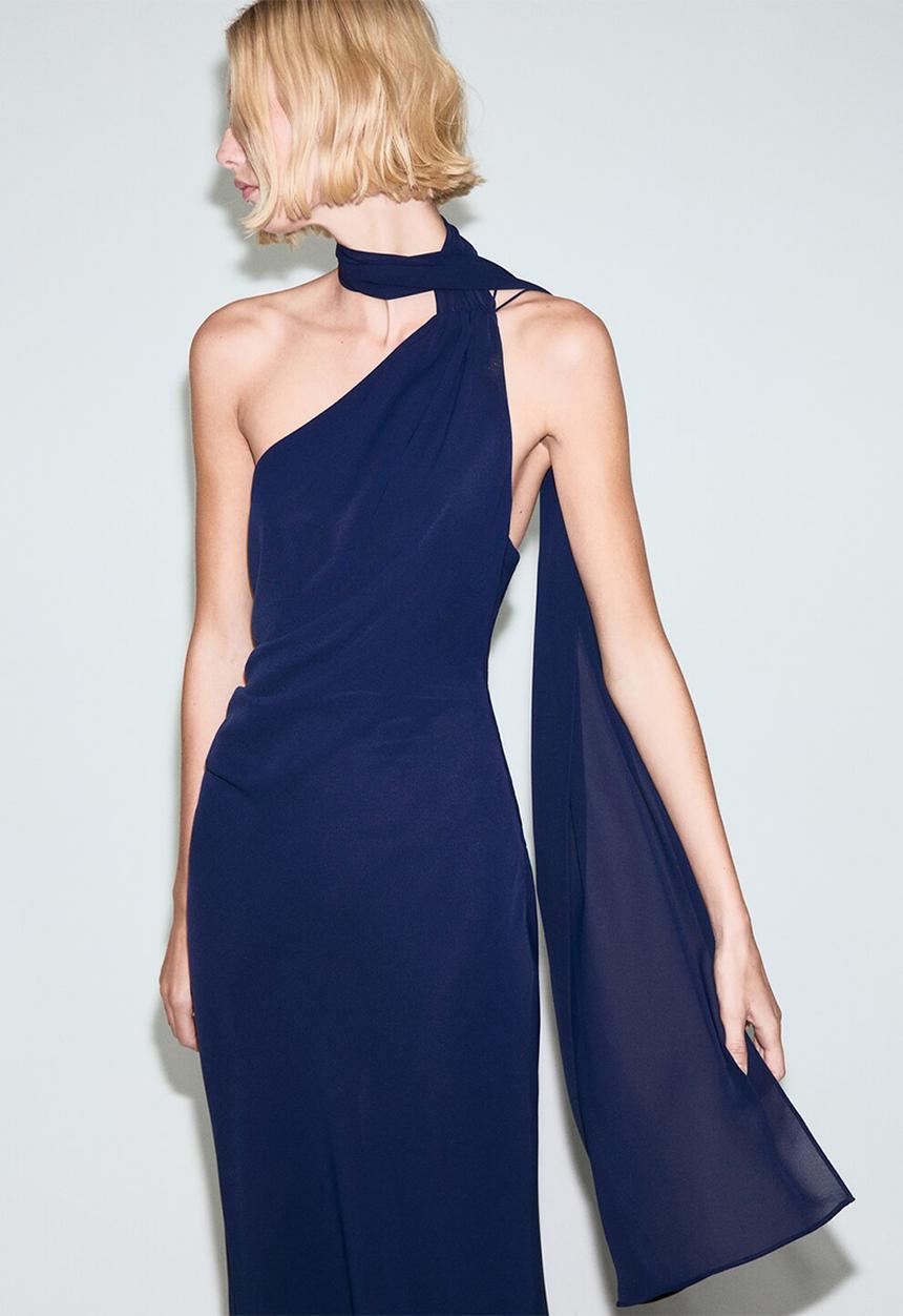 MANGO - Dress eva - dark blue