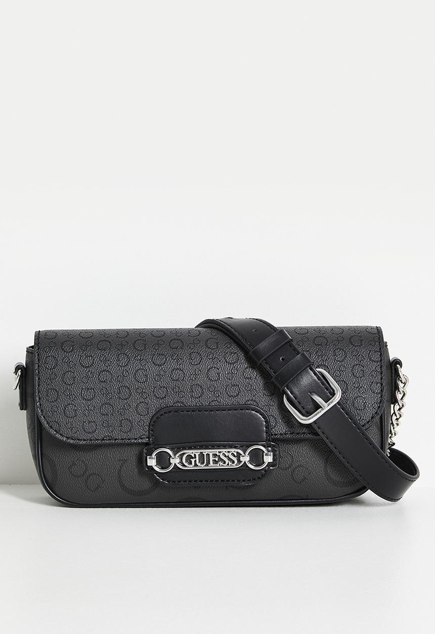 GUESS - Daisee flap crossbody bag - coal