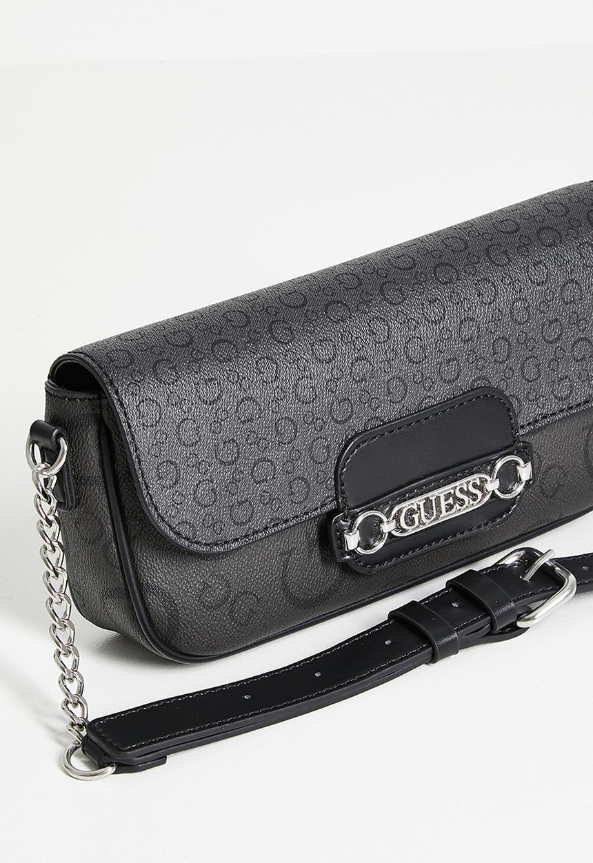 GUESS - Daisee flap crossbody bag - coal