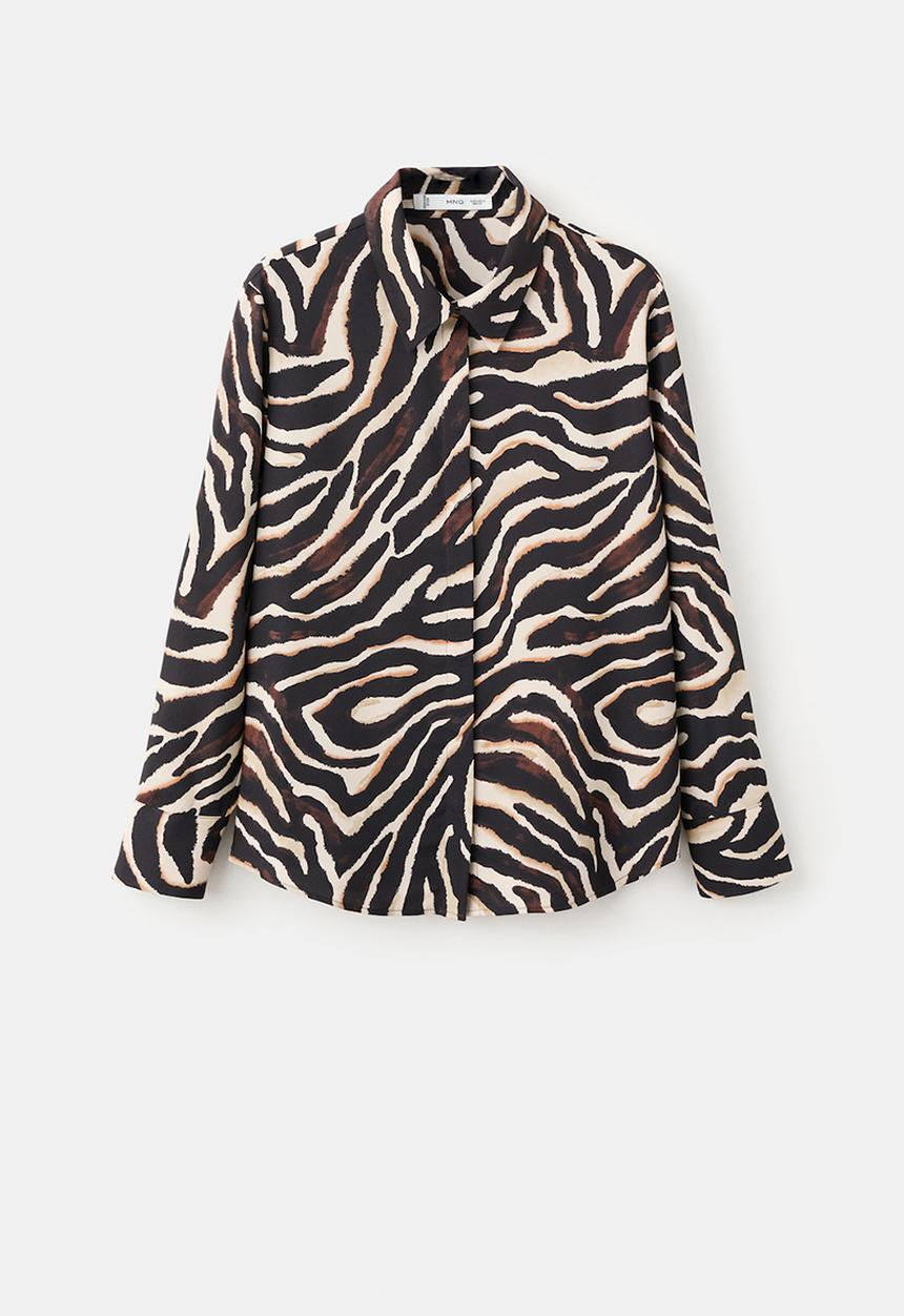 MANGO - Shirt basic - black