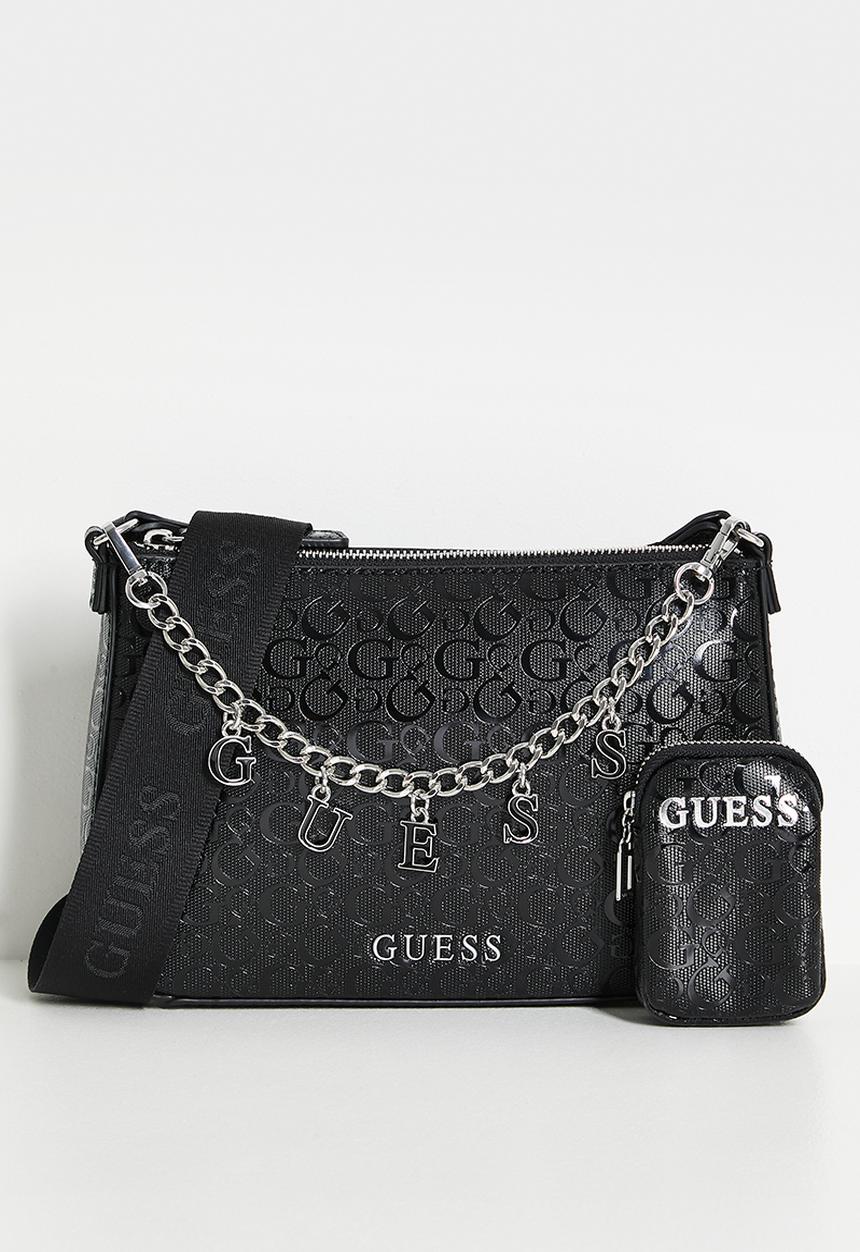 GUESS - Fiora mini  crossbody bag - black