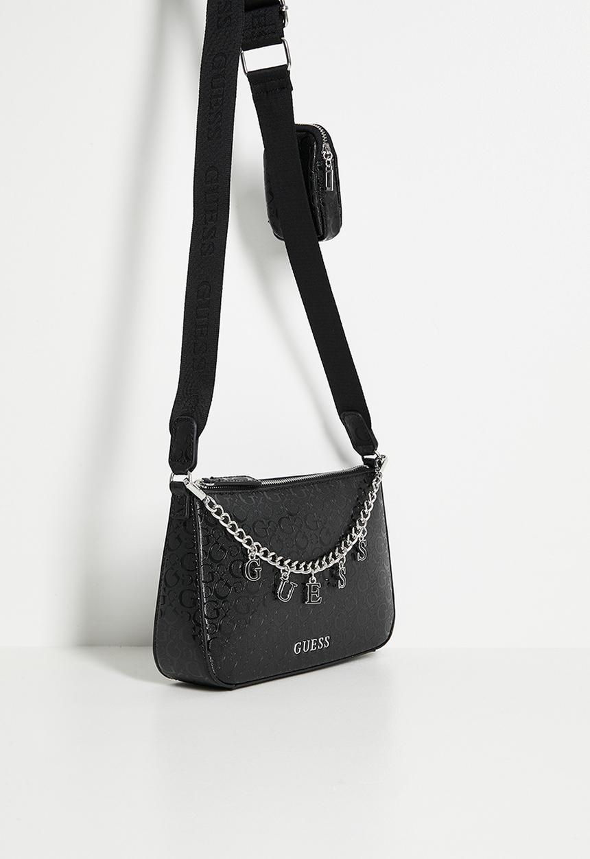 GUESS - Fiora mini  crossbody bag - black