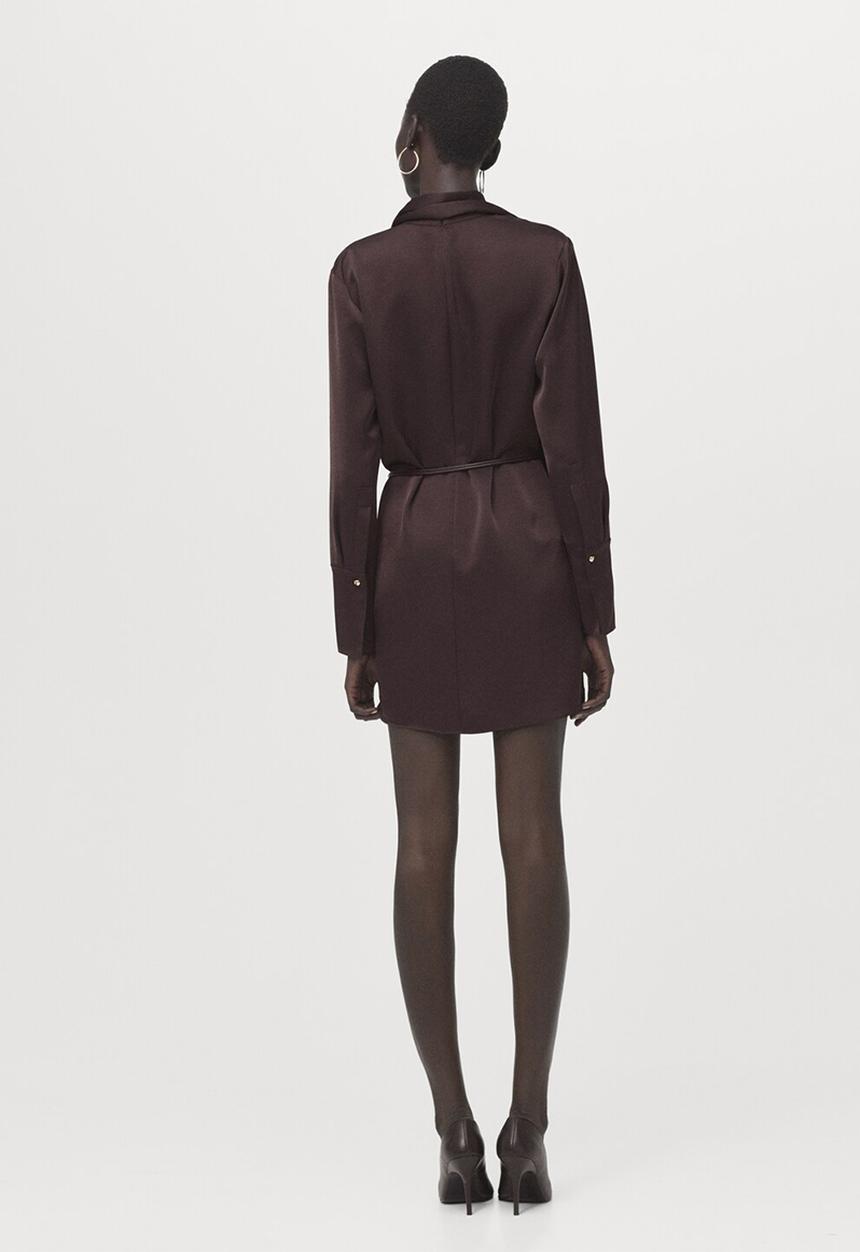 MANGO - Dress nico - brown