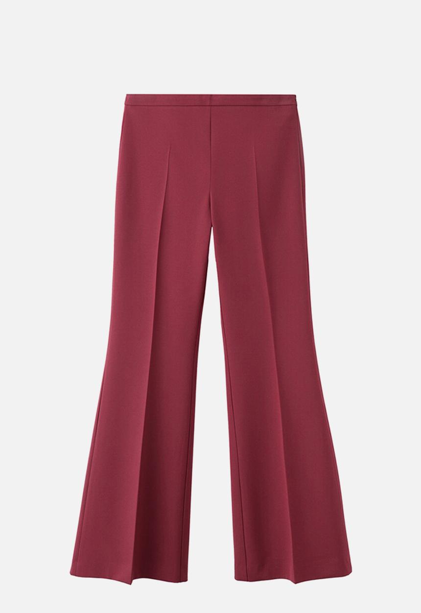 MANGO - Trousers irese - dark red