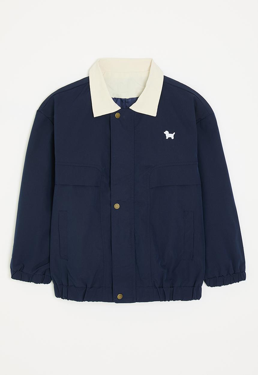 Pop Candy - Barn jacket - navy blue/cream